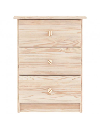 Comodino ALTA 41x35x55,5 cm in Legno Massello di Pino