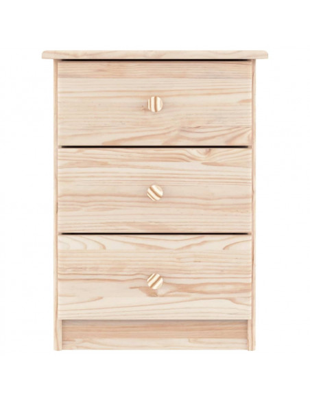 Comodino ALTA 41x35x55,5 cm in Legno Massello di Pino