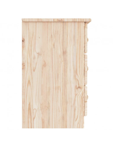 Comodino ALTA 41x35x55,5 cm in Legno Massello di Pino