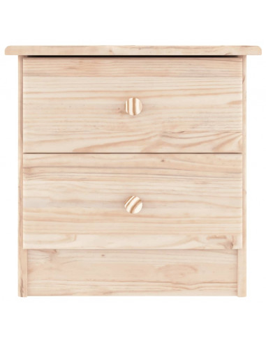 Comodino ALTA 41x35x41 cm in Legno Massello di Pino