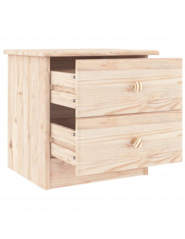 Comodino ALTA 41x35x41 cm in Legno Massello di Pino