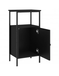 Comodini 2 pz Neri 41x31x80 cm in Legno Multistrato 2