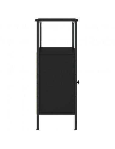 Comodini 2 pz Neri 41x31x80 cm in Legno Multistrato