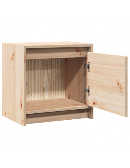 Comodini 2 pz 40x30,5x40 cm in Legno Massello di Pino