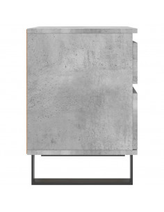 Comodino Grigio Cemento 40x35x50 cm in Legno Multistrato 2