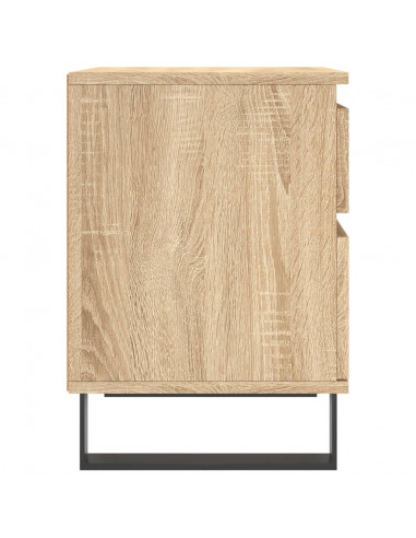 Comodini 2pz Rovere Sonoma 40x35x50 cm in Legno Multistrato