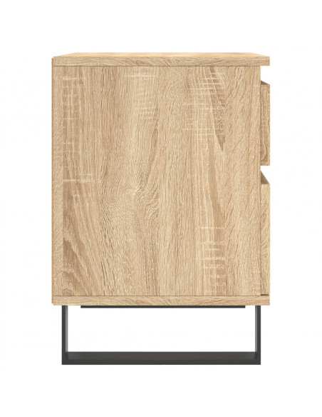 Comodini 2pz Rovere Sonoma 40x35x50 cm in Legno Multistrato