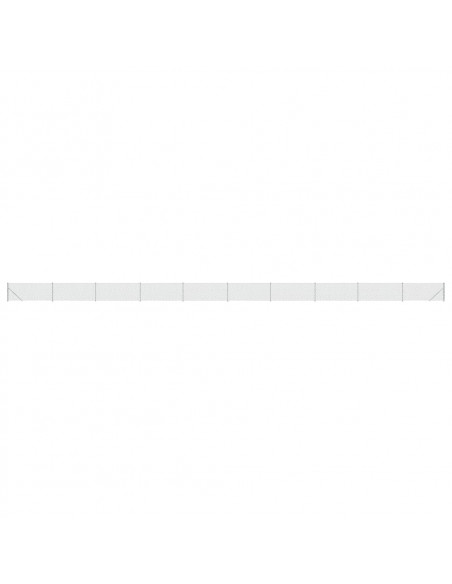 Recinzione a Rete con Flangia Argento 1,1x25 m