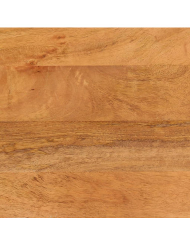 Comodino Nero 40x29x50 cm in Legno Massello di Mango