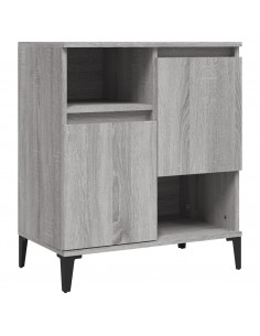 Credenza Grigio Sonoma 60x35x70 cm in Legno Multistrato 2