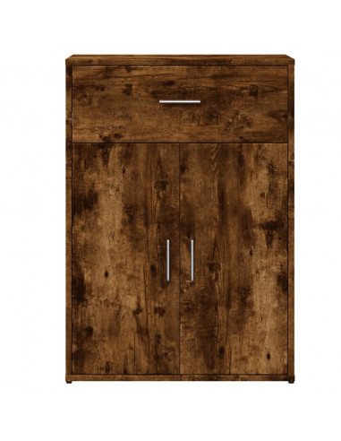 Credenza Rovere Fumo 60x30x84 cm in Legno Multistrato