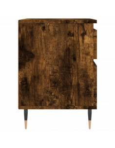 Comodino Rovere Fumo 40x35x50 cm in Legno Multistrato 2
