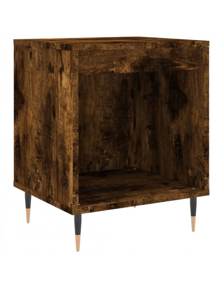 Comodini 2pz Rovere Fumo 40x35x50 cm in Legno Multistrato