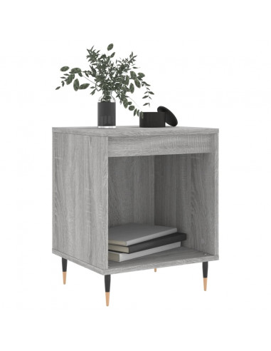 Comodini 2pz Grigio Sonoma 40x35x50 cm in Legno Multistrato