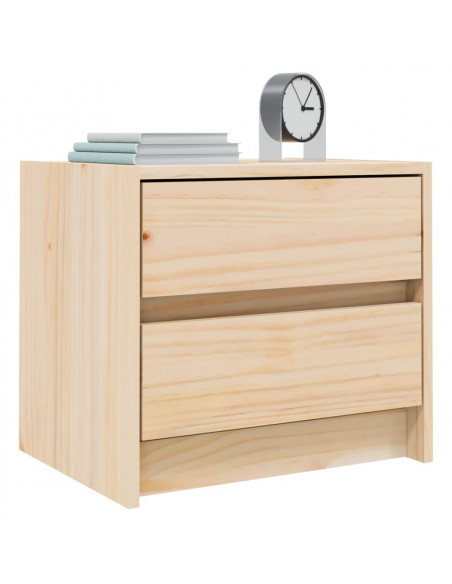 Comodini 2 pz 40x31x35,5 cm in Legno Massello di Pino