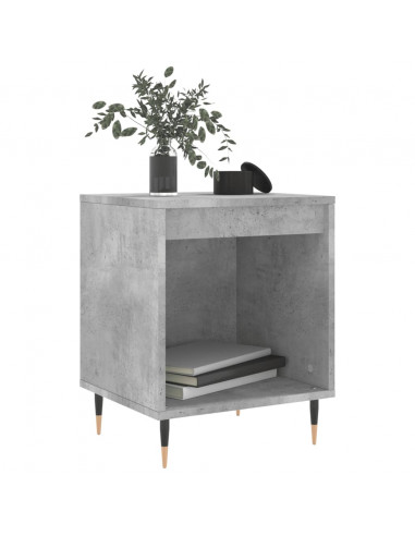 Comodini 2pz Grigio Cemento 40x35x50 cm in Legno Multistrato
