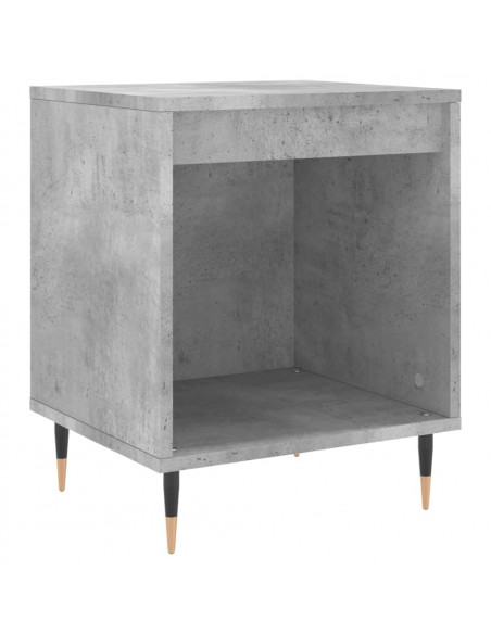 Comodini 2pz Grigio Cemento 40x35x50 cm in Legno Multistrato