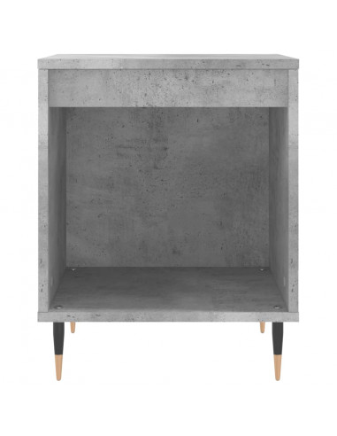 Comodini 2pz Grigio Cemento 40x35x50 cm in Legno Multistrato