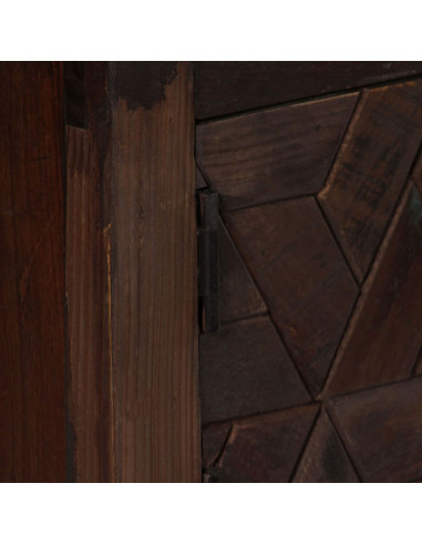 Mobile Porta TV in Legno Massello di Recupero 140x30x45 cm