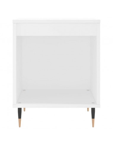 Comodino Bianco 40x35x50 cm in Legno Multistrato