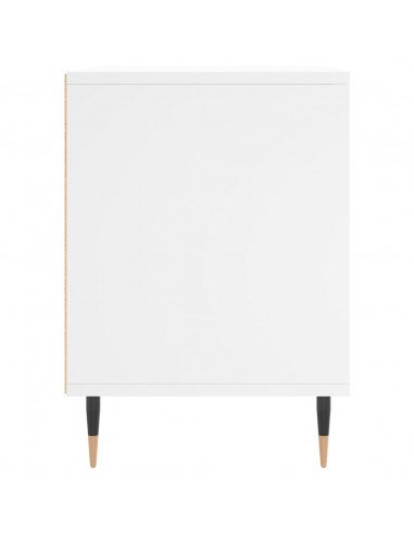 Comodino Bianco 40x35x50 cm in Legno Multistrato