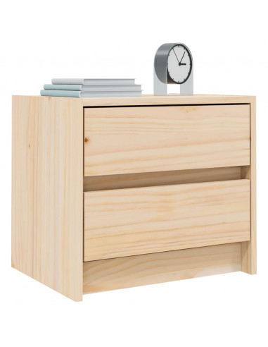 Comodino 40x31x35,5 cm in Legno Massello di Pino