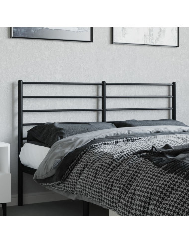 Testiera in Metallo Nero 135 cm