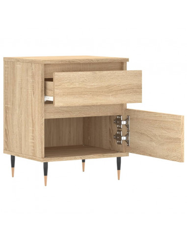 Comodini 2pz Rovere Sonoma 40x35x50 cm in Legno Multistrato
