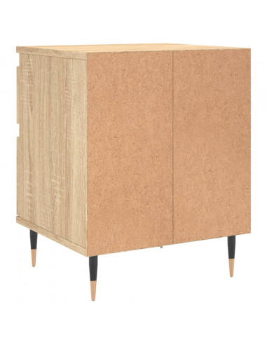 Comodini 2pz Rovere Sonoma 40x35x50 cm in Legno Multistrato