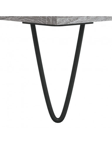 Comodini 2pz Grigio Sonoma 40x35x50 cm in Legno Multistrato