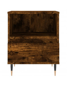 Comodini 2pz Rovere Fumo 40x35x50 cm in Legno Multistrato 2