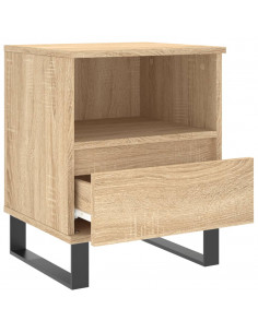 Comodini 2pz Rovere Sonoma 40x35x50 cm in Legno Multistrato 2