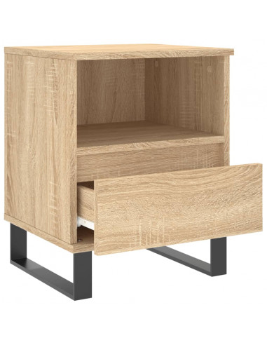 Comodini 2pz Rovere Sonoma 40x35x50 cm in Legno Multistrato