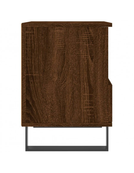 Comodini 2pz Rovere Marrone 40x35x50 cm in Legno Multistrato