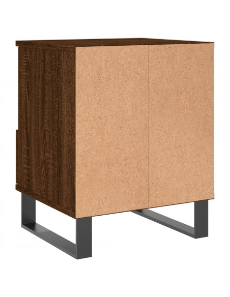 Comodini 2pz Rovere Marrone 40x35x50 cm in Legno Multistrato