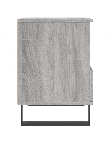 Comodini 2pz Grigio Sonoma 40x35x50 cm in Legno Multistrato