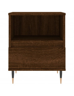 Comodini 2pz Rovere Marrone 40x35x50 cm in Legno Multistrato 2