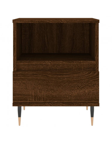 Comodini 2pz Rovere Marrone 40x35x50 cm in Legno Multistrato