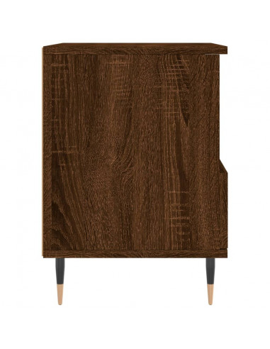 Comodini 2pz Rovere Marrone 40x35x50 cm in Legno Multistrato