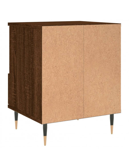 Comodini 2pz Rovere Marrone 40x35x50 cm in Legno Multistrato
