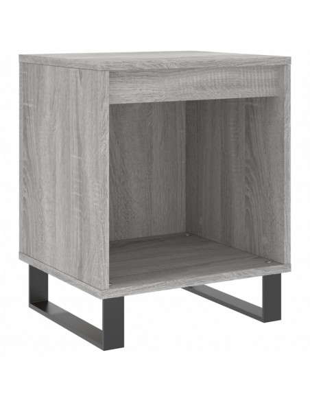 Comodino Grigio Sonoma 40x35x50 cm in Legno Multistrato