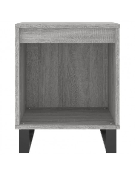 Comodino Grigio Sonoma 40x35x50 cm in Legno Multistrato