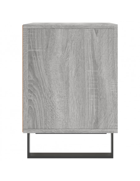 Comodino Grigio Sonoma 40x35x50 cm in Legno Multistrato