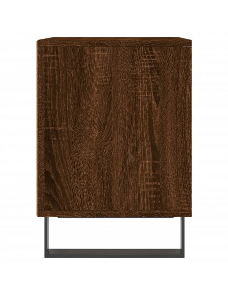 Comodino Rovere Marrone 40x35x50 cm in Legno Multistrato