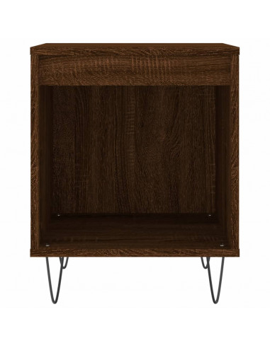 Comodini 2pz Rovere Marrone 40x35x50 cm in Legno Multistrato