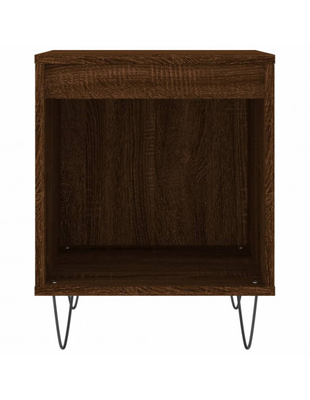 Comodini 2pz Rovere Marrone 40x35x50 cm in Legno Multistrato