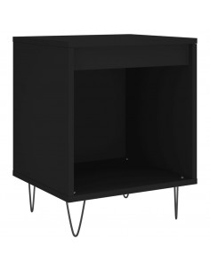 Comodino Nero 40x35x50 cm in Legno Multistrato 2