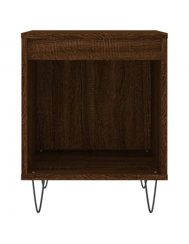 Comodino Rovere Marrone 40x35x50 cm in Legno Multistrato