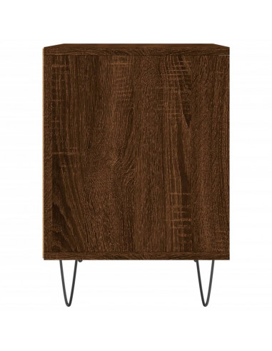 Comodino Rovere Marrone 40x35x50 cm in Legno Multistrato