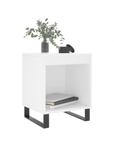 Comodino Bianco 40x35x50 cm in Legno Multistrato